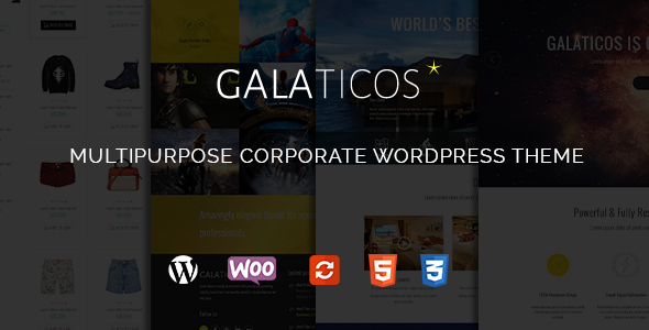 Galaticos Wordpress Multipurpose theme