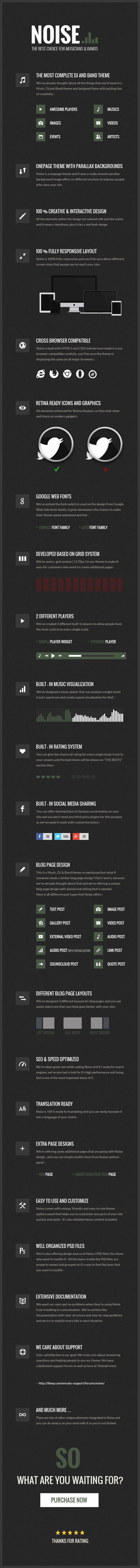 Noise - WordPress music theme